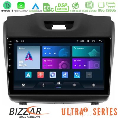 VL Garage - Bizzar Ultra Series Isuzu D-MAX 2012-2019 8core Android13 8+128GB Navigation Multimedia Tablet 9" - VL-U-UL2-IZ588