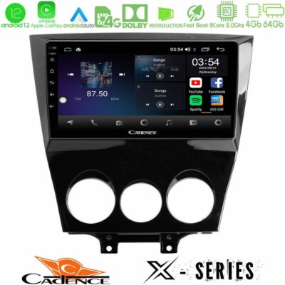 VL Garage - Cadence X Series Mazda RX8 2008-2012 8Core Android12 4+64GB Navigation Multimedia Tablet 9" - VL-U-X-MZ0452