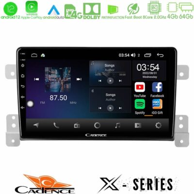 VL Garage - Cadence X Series Suzuki Grand Vitara 8core Android12 4+64GB Navigation Multimedia Tablet 9" - VL-U-X-SZ0630