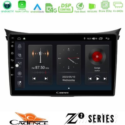 VL Garage - Cadence Z2 Series 8Core Android14 4+64GB Hyundai i30 2012-2017 Navigation Multimedia Tablet 9" Με Carplay & Android Auto - VL-U-Z2-HY0833
