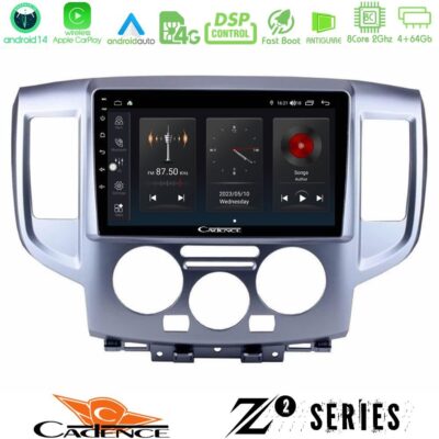 VL Garage - Cadence Z2 Series 8Core Android14 4+64GB Nissan NV200 Navigation Multimedia Tablet 9" Με Carplay & Android Auto - VL-U-Z2-NS391