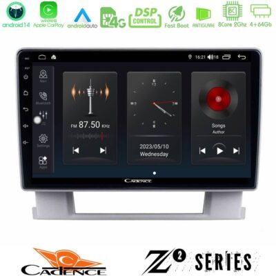 VL Garage - Cadence Z2 Series 8Core Android14 4+64GB Opel Astra J 2010-2014 Navigation Multimedia Tablet 9" Με Carplay & Android Auto - VL-U-Z2-OP0367