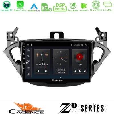 VL Garage - Cadence Z2 Series 8Core Android14 4+64GB Opel Corsa E/Adam Navigation Multimedia Tablet 9" Με Carplay & Android Auto - VL-U-Z2-OP0425