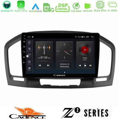 VL Garage - Cadence Z2 Series 8Core Android14 4+64GB Opel Insignia 2008-2013 Navigation Multimedia Tablet 9" Με Carplay & Android Auto - VL-U-Z2-OP0462