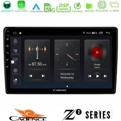 VL Garage - Cadence Z2 Series 8Core Android14 4+64GB VW Group Navigation Multimedia Tablet 10" Με Carplay & Android Auto - VL-U-Z2-VW0722
