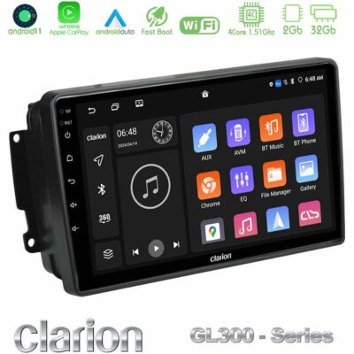VL Garage - Clarion GL300 Series 4Core Android11 2+32GB Mercedes C/CLK/G Class (W203/W209) Navigation Multimedia Tablet 9" Με Carplay & Android Auto - VL-U-GL3-MB0566