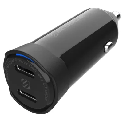 VL Garage - Scosche CPDCC60-SP Dual-Port USB-C® Car Charger - VL-CPDCC60-SP