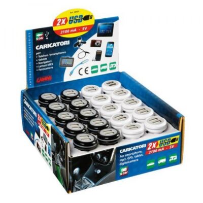 VL Garage - Στάντ Φορτιστές Αναπτήρα USB 12/24V 2100mA 5V- Στάντ με 20 φορτιστές - VL-38952