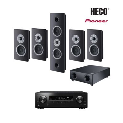 VL Garage - Heco Ηχεία Home Cinema 5.1 Ambient Black με Ενισχυτή Pioneer VSX-534 (Σετ) - VL-Home Cinema 5.1 Ambient