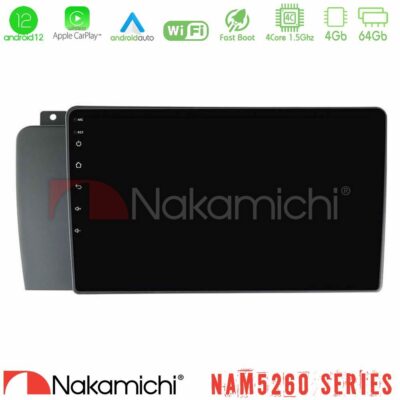 VL Garage - Nakamichi NAM5260 Series 4Core Android12 4+64GB Volvo S60 2004-2009 Navigation Multimedia Tablet 9" Με Carplay & Android Auto - VL-U-N44-VL1514