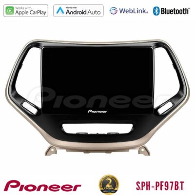 VL Garage - Pioneer SPH-PF97BT Series Jeep Cherokee 2014-2019 Multimedia Station 9" (Tablet Style) Με Carplay & Android Auto - VL-U-SPH-JP0077