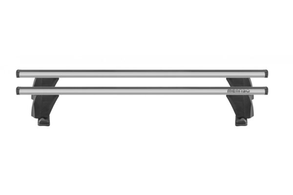 VL Garage - ΜΠΑΡΕΣ ΟΡΟΦΗΣ ΑΛΟΥΜΙΝΙΟΥ DELTA M SILVER 123 cm ROOF RACK ΣΕΤ ΣΕ ΑΣΗΜΙ ΧΡΩΜΑ ΜΕ ΠΡΟΣΤΑΤΕΥΤΙΚΑ ΚΑΠΑΚΙΑ ΑΚΡΩΝ ΓΙΑ ΑΠΛΗ ΟΡΟΦΗ MENABO - 2 ΤΕΜ. - VL-000125100000