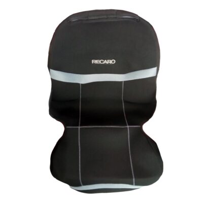 VL Garage - ΗΜΙΚΑΛΥΜΜΑΤΑ ΚΑΘΙΣΜΑΤΩΝ BUCKET RECARO ΜΑΥΡΟ/ΓΚΡΙ ΜΕ ΥΠΟΔΟΧΗ ΠΡΟΣΚΕΦΑΛΟΥ VELCRO & ΠΡΟΣΚΕΦΑΛΟ - 2 ΤΕΜ. - VL-ΠΛΑΤ.REC.BLACK-GREY