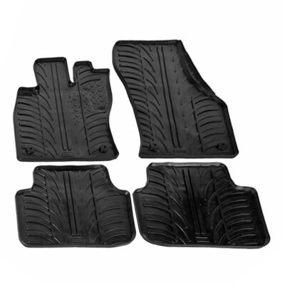VL Garage - ΜΑΡΚΕ ΠΑΤΑΚΙΑ ΣΕ ΣΚΑΦΗ ΛΑΣΤΙΧΟ ΓΙΑ SKODA OCTAVIA 3 A7 5D 03/2013-2020 SUMISURA ΣΕ ΜΑΥΡΟ ΧΡΩΜΑ ME ΚΟΥΜΠΩΜΑΤΑ LAMPA - 4 ΤΕΜ. - VL-24424