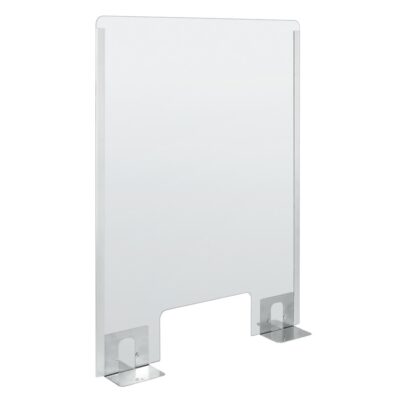VL Garage - ΠΡΟΣΤΑΤΕΥΤΙΚΟ ΔΙΑΧΩΡΙΣΤΙΚΟ ΤΖΑΜΙ PLEXIGLASS 3mm 66x96cm ΜΕ ΤΡΥΠΑ ΚΑΙ ΒΑΣΕΙΣ ΣΤΗΡΙΞΗΣ ΑΛΟΥΜΙΝΙΟΥ - VL-L6693.4