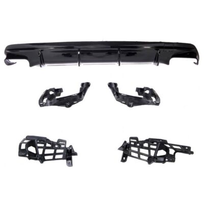 VL Garage - Diffuser Πίσω Προφυλακτήρα Για Mercedes-Benz CLA C117 13-16 Amg 45 Look For Amg Sport Line Version Bumpers Piano Black - VL-0032441