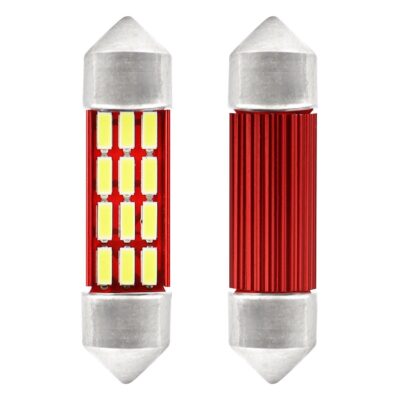 VL Garage - ΛΑΜΠΑΚΙΑ ΠΛΑΦΟΝΙΕΡΑΣ 36mm 12V 5.600K 12xSMD 4014 LED CAN-BUS AMIO - 2 ΤΕΜ. - VL-01632